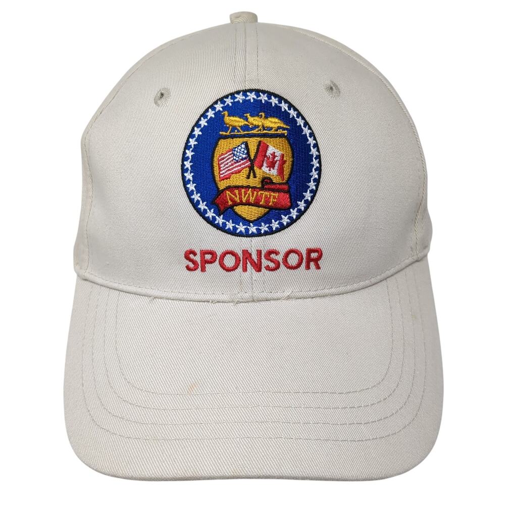 NWTF By Empire Sponsor Slideback Baseball Cap Beige One Size Embroidered 6 Panel